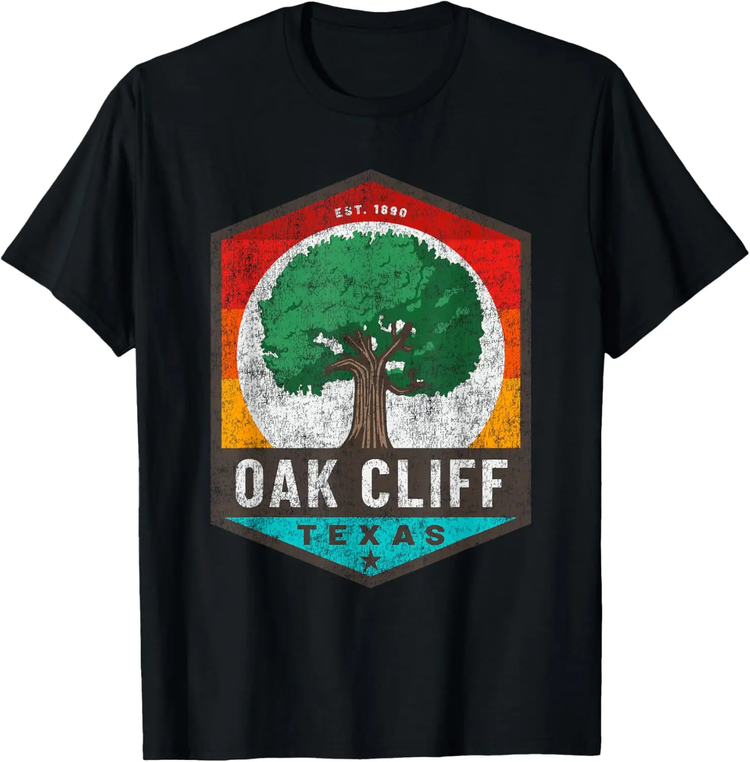 

Сувенир из Техаса в стиле ретро Oak Cliff — футболка Dallas County TX