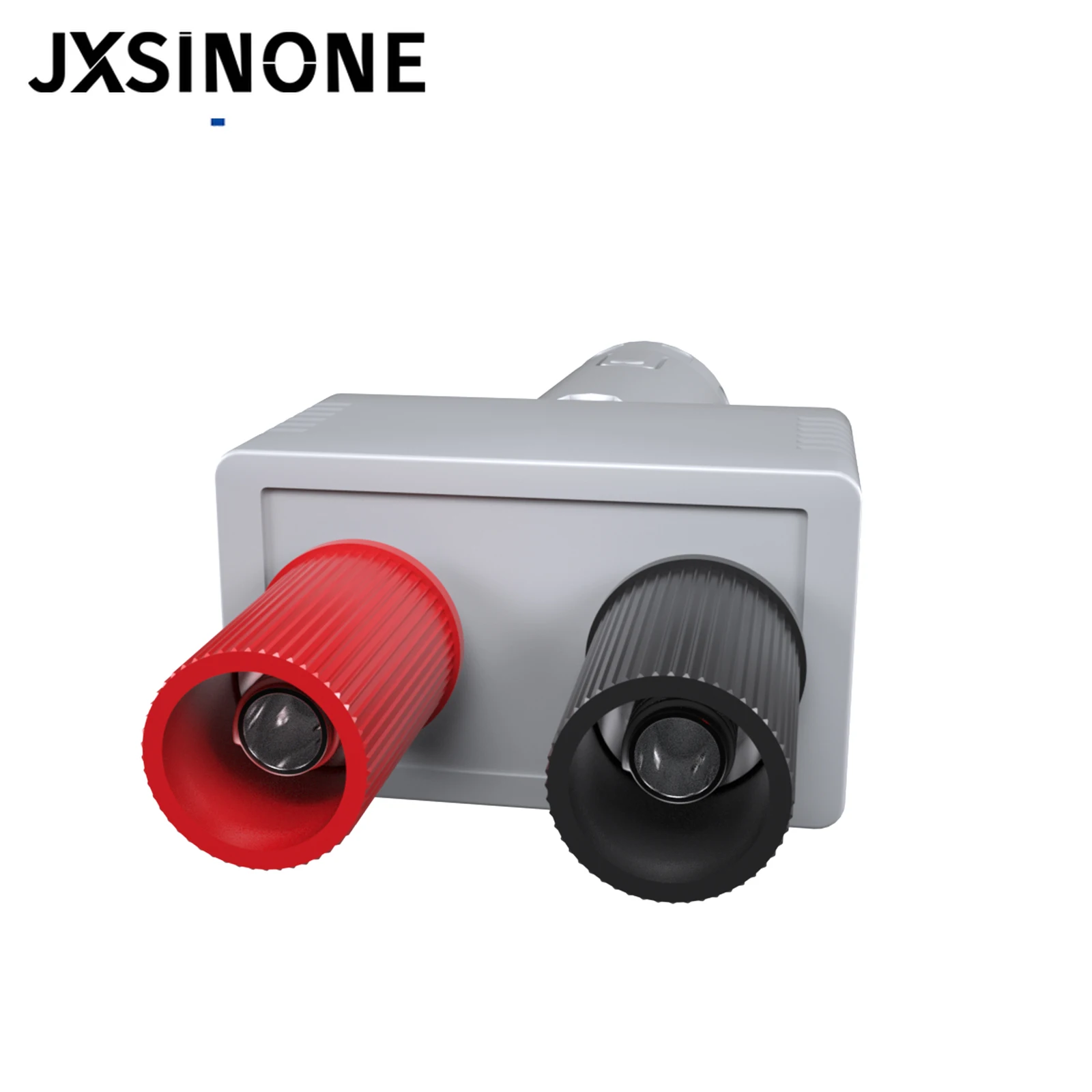 JXSINONE P90025 4mm Banana Plug Test Leads with Alligator Clips Cigarette Lighter Plug to Dual 4mm Female Socket Adapter 12V 10A