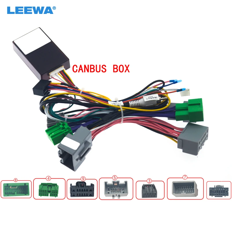 

LEEWA Car Audio Wiring Harness with Canbus Box For Volvo S60/XC60/V60 Aftermarket 16pin CD/DVD Stereo Installation Wire Adapter