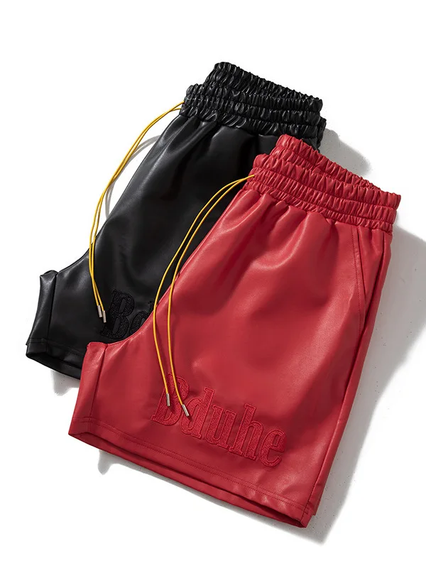 سراويل رياضية فضفاضة للرجال عالية الشارع Sle بطول خمسة أرباع سراويل تقليدية مستقيمة الساق متوسطة الخصر للشباب مناسبة لجميع المواسم