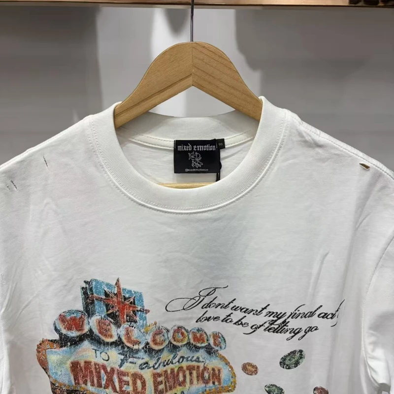 Grafik-T-Shirt mit Destroyed-Optik und Oversize-Schnitt, Retro West Coast Original-Print, Individualisiertes T-Shirt, Y2K Streetwear-Kleidung für Männer und Frauen – Detail 5
