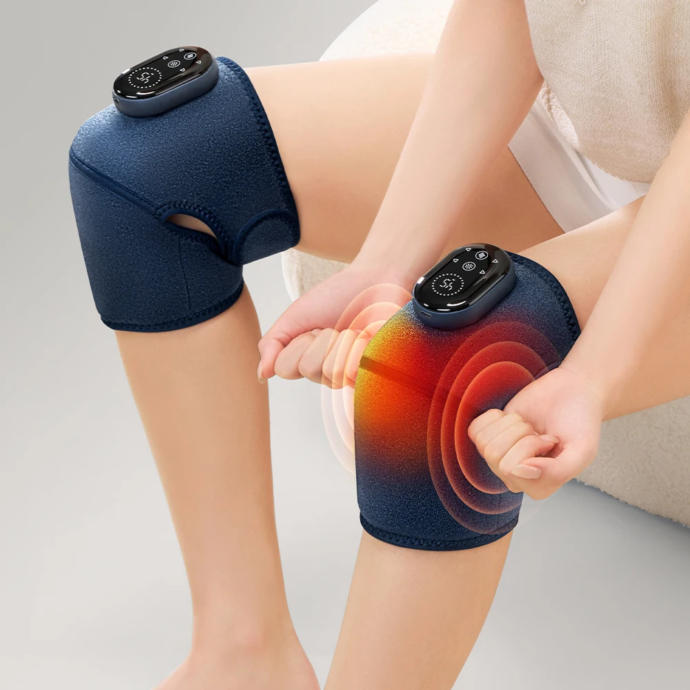 

Глубокая теплотерапия Массажер для колена Вибрация и нагрев Коленный бандаж для эффективного облегчения боли в коленях-нанесения ног