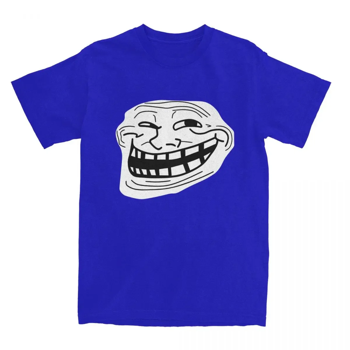 Short-Sleeved Awesome Tops Summer Pure Cotton Round Neck  6XL Clothes Rage Comic Trollfac T Shirt Funny Anime Hip Hop T-Shirts