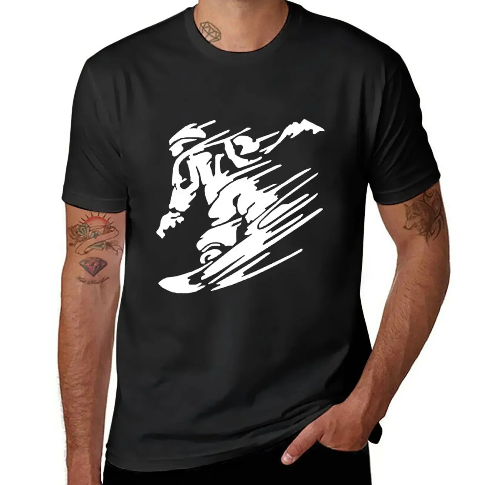 Snowboarding T-Shirt anime clothes customizeds anime men t shirt