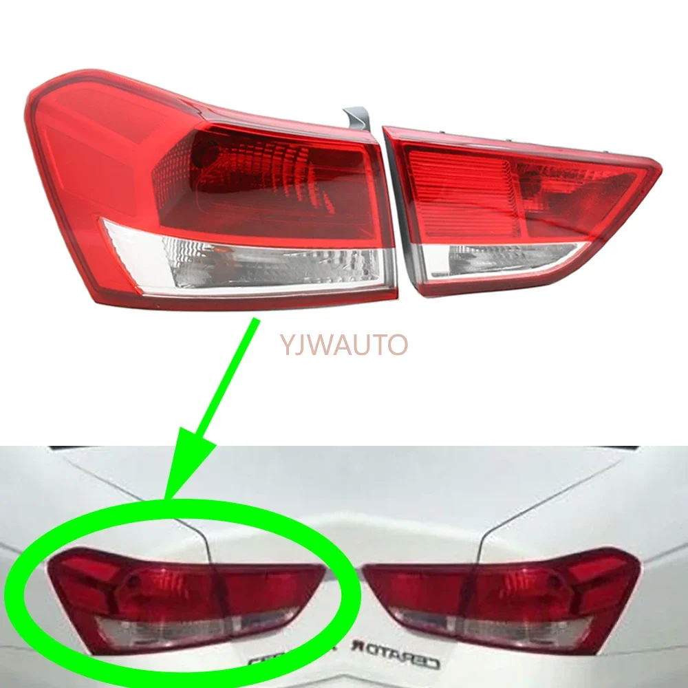 

Для Kia Cerato 2016 2017 2018 задний фонарь автомобиля в сборе, задний фонарь в сборе, авто задний фонарь, стоп-сигнал, указатель поворота, противотуманный фонарь заднего хода
