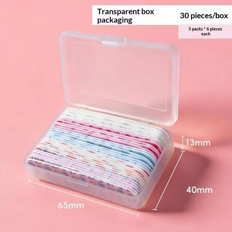 1/10/20/30 PCS Soft Nose Lift Shaping Strips Cute Cartoon Prints Skin Friendly Adhesive For Daily Skincare