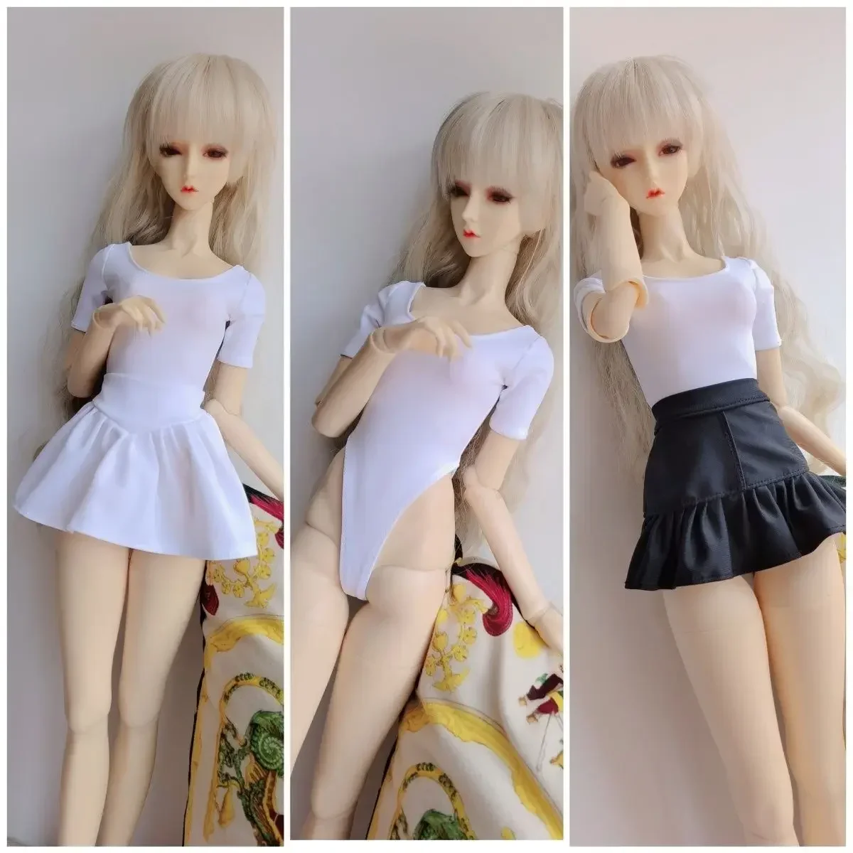 

(На заказ) 1/3 кукольная одежда для куклы BJD 60 см, облегающий купальник, цельное платье, короткая юбка на подтяжках, аксессуары для кукол