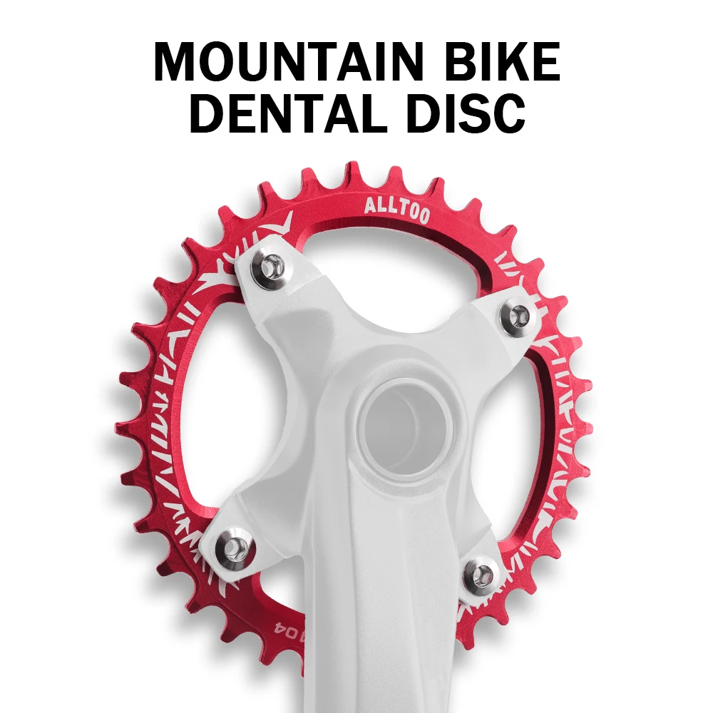 ALLTOO Bike Bicycle Part Chainwheels Chainring Crankset Bafang BCD104 Positive/Negative Single Disc AM/XC 32T/34T/36T/38T view 2