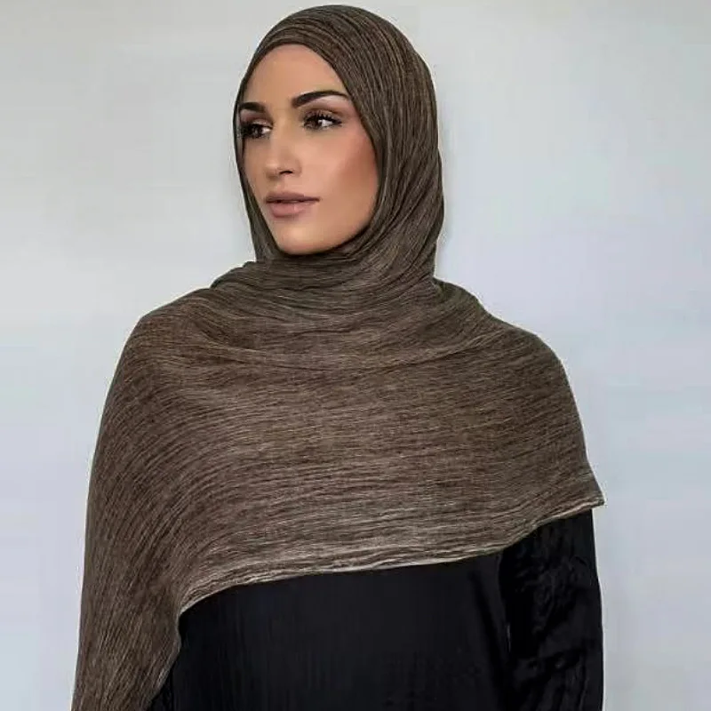 

Crinkle Long Scarf Muslim Women Hijab Headscarf Rayon Shawl Wrap Turban Bandanas Scarves Headband Bufanda Foulard Turbante Mujer