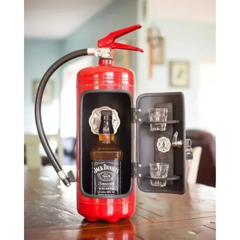 

Mini Bar Wine Cabinet Fire Extinguisher Shape Wine Cabinet Storage Decoration