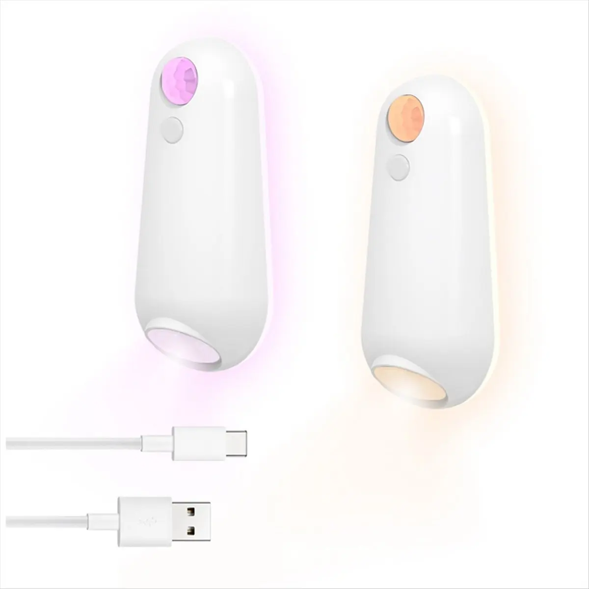 A76KBG! Motion Sensor Night Light LED Projector Toilet Lights Rechargeable Colorful Foot Lamp Wall Lamp for Bathroom Corridor