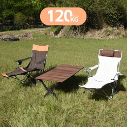 Outdoor Klapp Camping Stuhl Rückenlehne Mit Fußstütze Tragbare Bett Nickerchen Stuhl Für Camping Angeln Faltbare Strand Lounge Stuhl