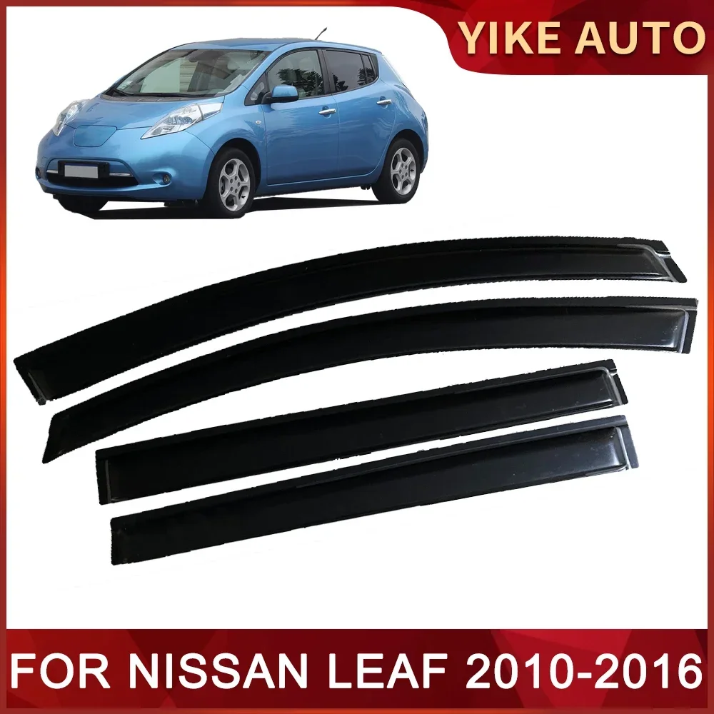 Window Visor for NISSAN LEAF ZE0 ZE1 2010-2024 Weathershied Door Visor Wind Sun Rain Guards Side Window Wind Deflectors Auto