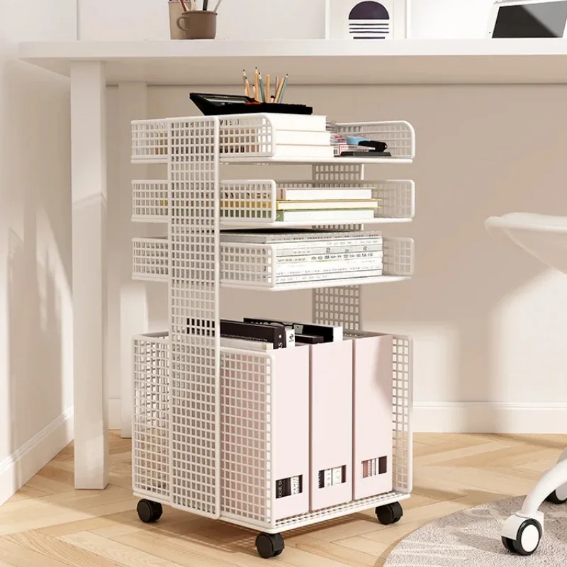 Under Desk Storage Cabinet Mobile File Cart Office Bag Organizer Multi-Level Workstation Sorting Tool A4 Storage Unit
