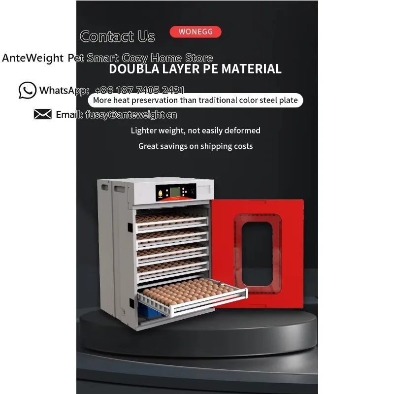 400 Eggs CE Marked Thermostat Hatching Eggs for Efficient Roller Incubator and Animal Care