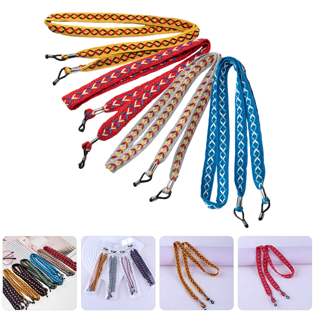 

4 Pcs Glasses Lanyard Eye Holder Around Neck Sunglasses Anti-lost Rope Eyeglass Strap Lanyards for Men Fabric