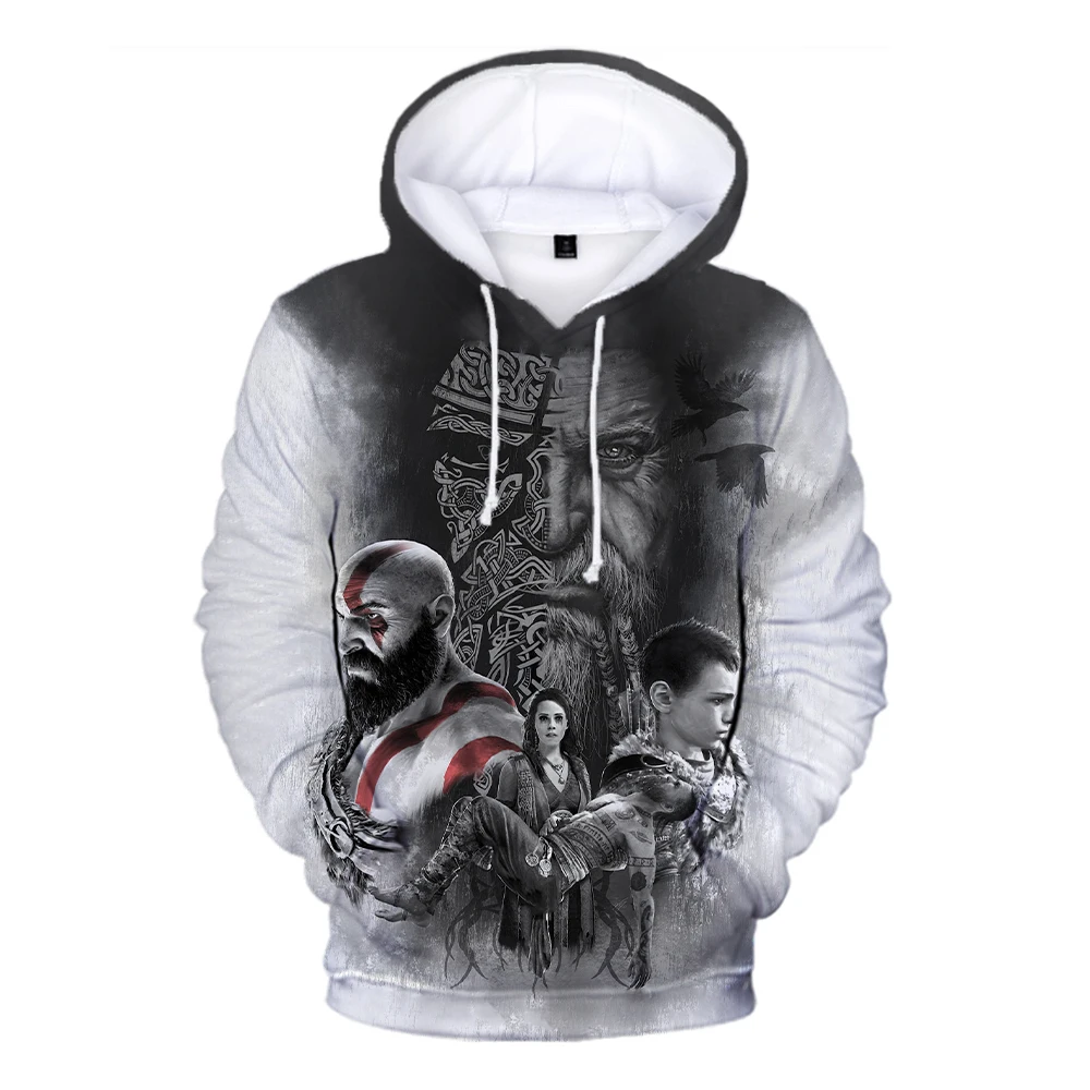 2022 New God of War Ragnarok Art Poster 3d Print Sweater Hoodie God of War Game Hoodie Men Women Autumn Winter Hoodie 2XS-4XL