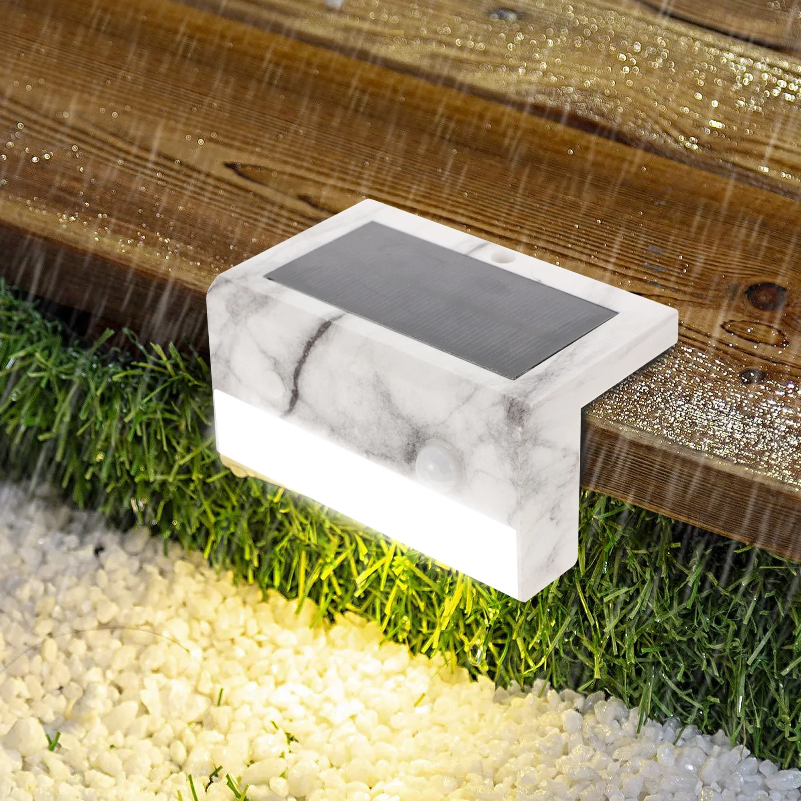 

1Set Solar Induction Wall Light LED Solar Wall Lamp Waterproof Outdoor Path Lighting Path Lighting Lamp