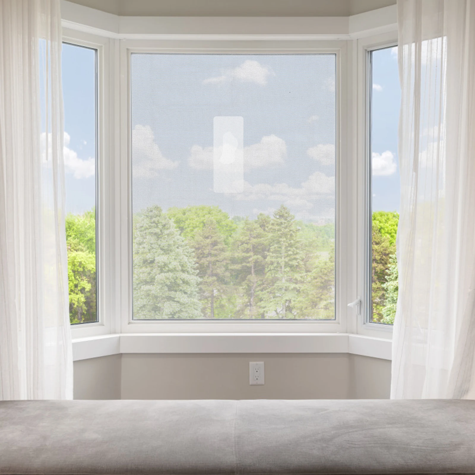 

2 Pcs Mosquito Screen Stickers Hole Patch Nets for Window Bug Patches Office