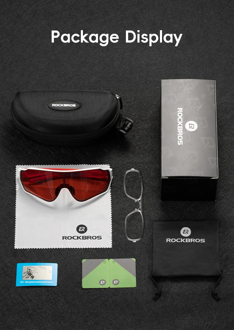 ROCKBROS Radfahren Gläser Männer Frauen MTB Straße Outdoor Sport Wandern Brillen Polarisierte Fahrrad Sonnenbrille Myopie Rahmen Fahrrad Brille – Detail 11