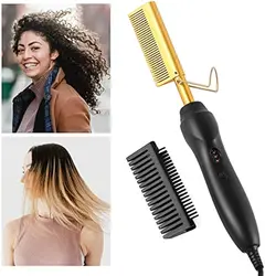 Hot Comb One Step Volumizer Hair Dryer Hair Straightener And Curler Salon Styling Hot Air Brush Tangle Negative Ions Hair Blower