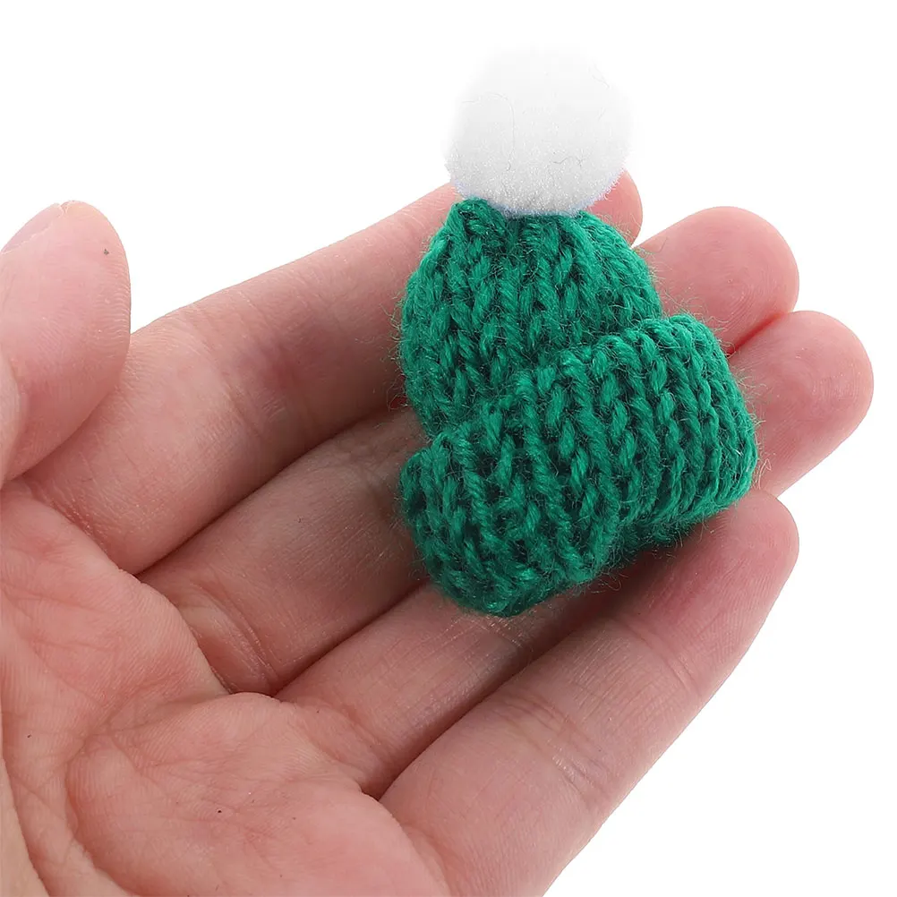 

30 Pcs Mini Santa Hat Decor Accessories DIY Christmas Ornaments Decorations