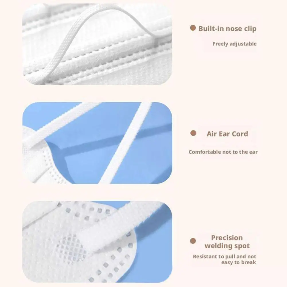 قناع وجه عصري على شكل فراشة معكرون مقاس كبير مموج وجيد التهوية أنيق مع حماية للعين على شكل حرف V لمحيط الوجه للنساء