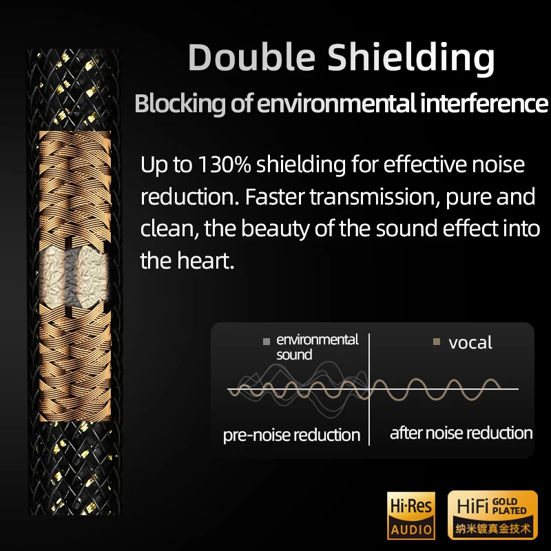 Cavo HiFi RCA a 2RCA Cavo audio amplificatore subwoofer Y Hi-end OCC placcato oro RCA maschio a 2RCA maschio