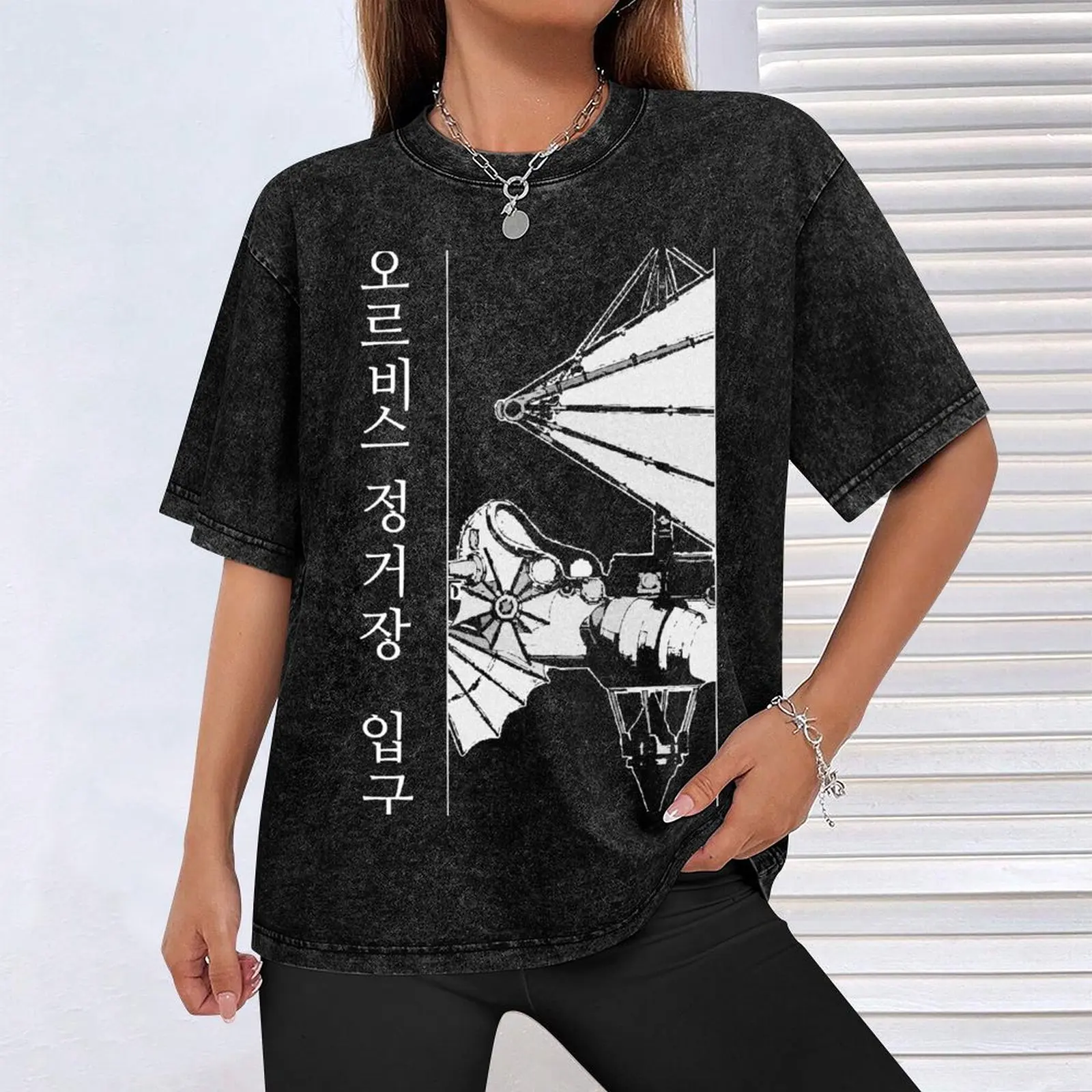 Maplestory Ship Korean Orbis Station Entrance T-Shirt sports fans Blouse plus size clothes plain white t shirts men