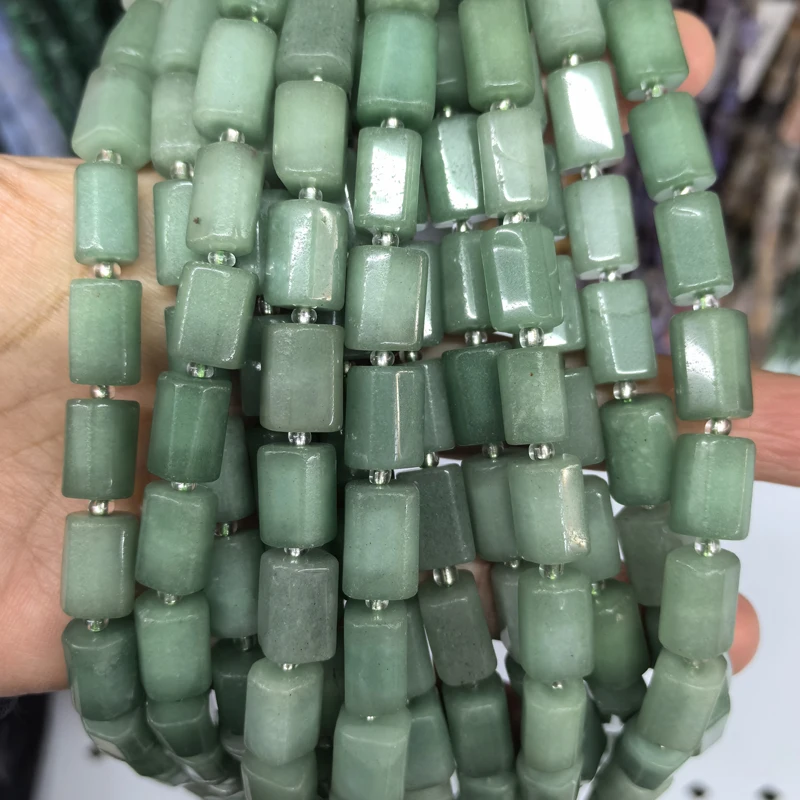 Natürliche Zylinder Stein Perle Bunte Weiße Jaspis Quarz Rohr Charms Perlen Für Schmuck Machen Diy Armbänder Halskette – Detail 7