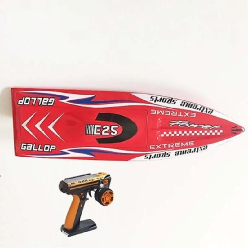 E25 الألياف الزجاجية الأحمر الكهربائية عالية السرعة سباق RTR RC قارب ث/محرك سيرفو ESC بطارية توكان لعب للبالغين هدية THZH0025-SMT8