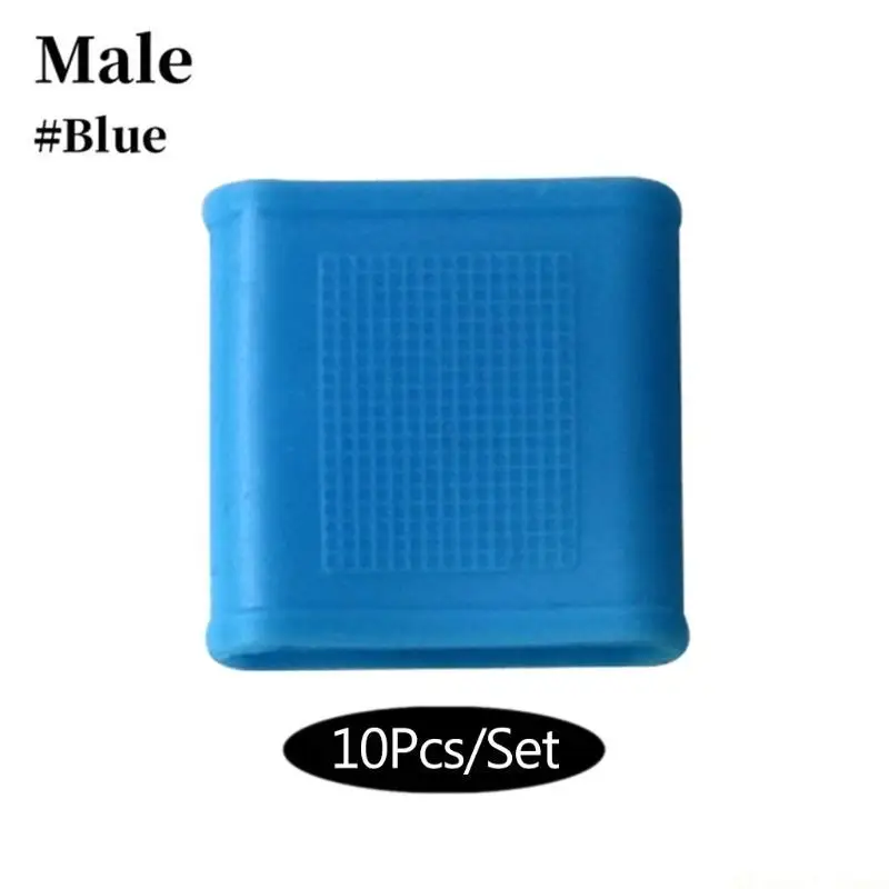 

31BE 10 Pcs / Set Finger Sleeves Silicone Finger Tubes for Preventing Bruised Protec