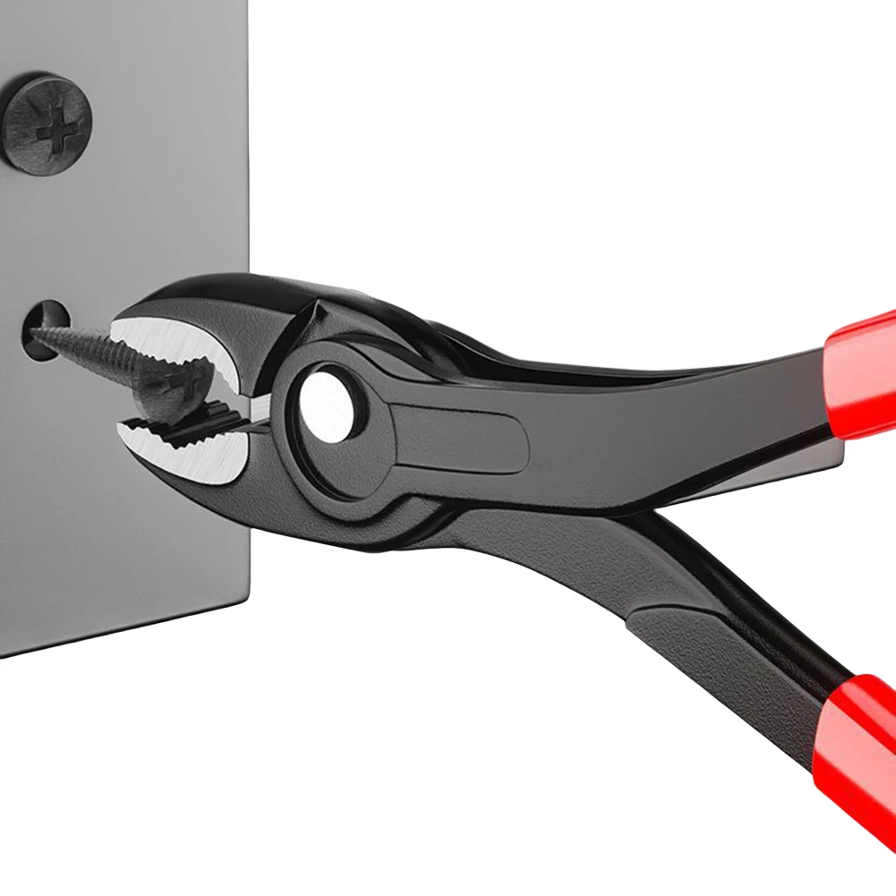 8-Inch Carp Pliers 5-Speed Adjustable Sliding Teeth Screws Rusty Nail Remover Screws Pliers Large Opening Wire Drawing Tool