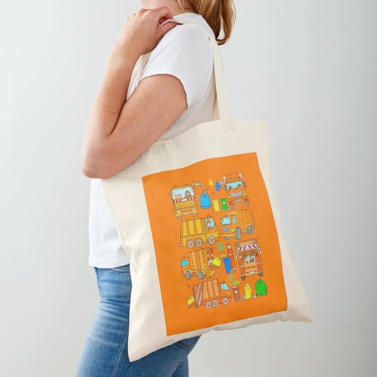

Garbage Truck Design Trashtrucks Rubbish Collection Vehicles Tote Bag tote bag university Gift bags