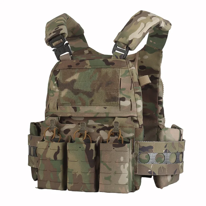 Tactical V5 PC Military Vest Hunting Shooting Training Ves Minimalistic Multi-Mission Plate Carrier for Men for Triple Mag Pouch