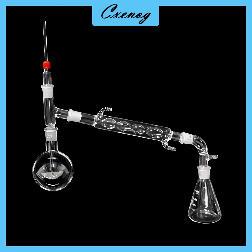 500ml-glass-atmospheric-distillation-device-vacuum-distilled-water-refiner-negative-pressure-heating-reflux-device-set