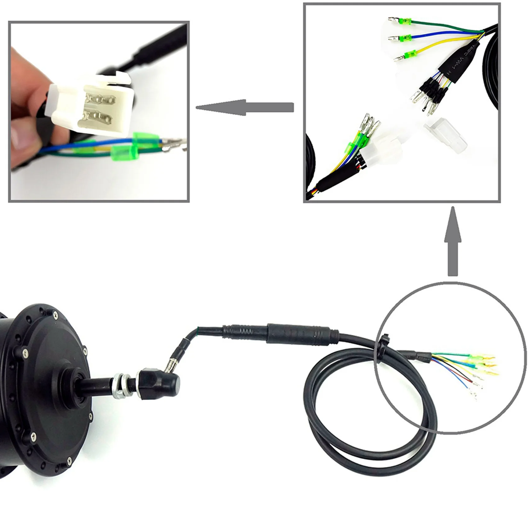 

Кабель-удлинитель AD10 2X для мотора, 9-контактный, водонепроницаемый, для электровелосипедов, 60 см