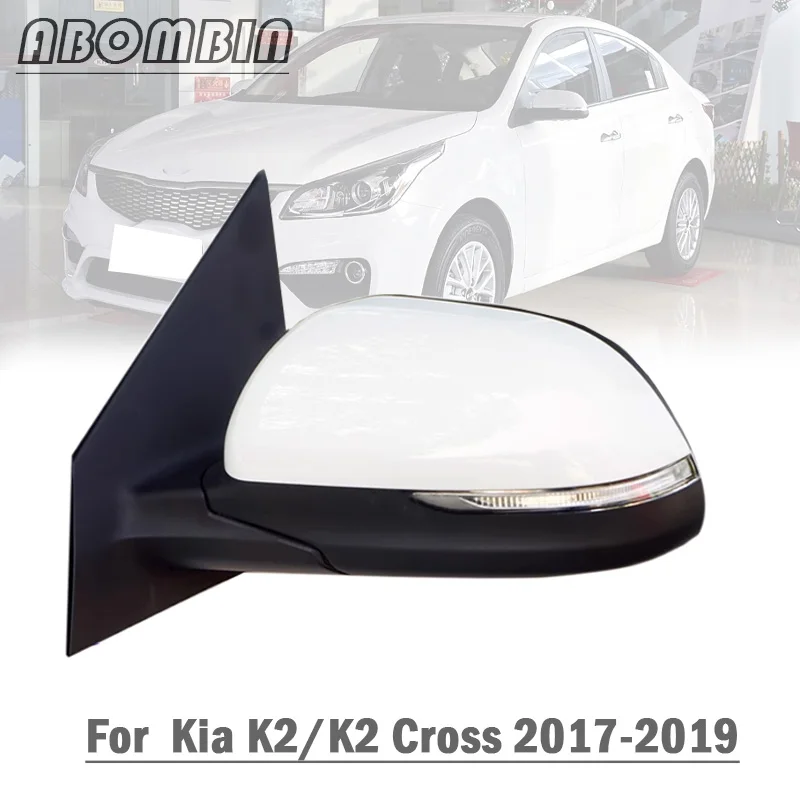 

Auto Side Rearview Mirror Assembly Exterior Rear View Mirror For Kia K2/KX Cross 2017 2018 2019 Manual Fold 5PINS 6PINS