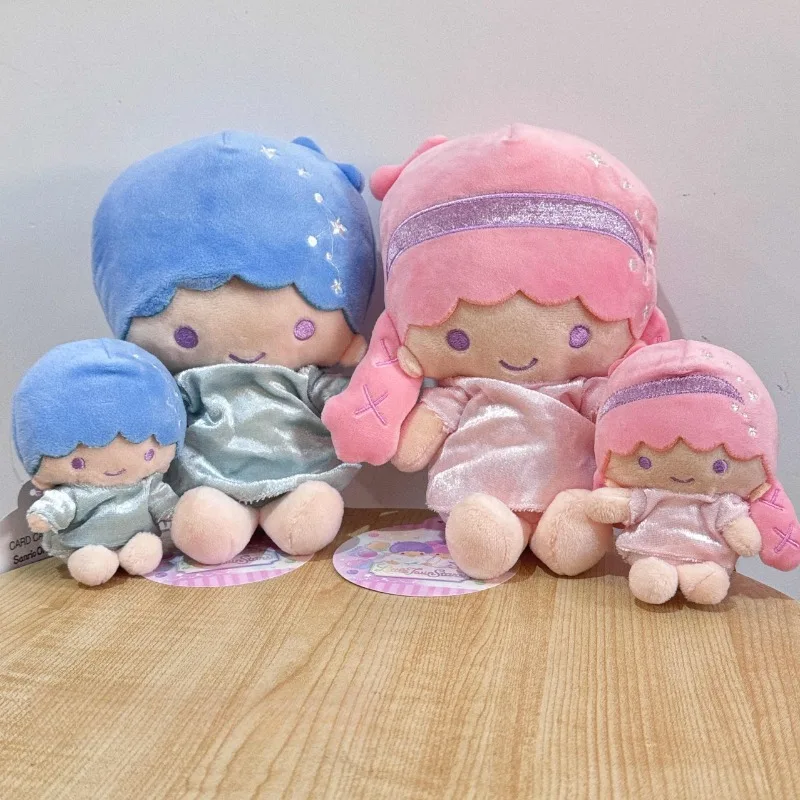 سانريو LittleTwinStars أفخم دمية المدرسية قلادة الكرتون LalaKiki الخيال فتاة هدية عيد ميلاد زوجين المفاتيح الديكور هدية
