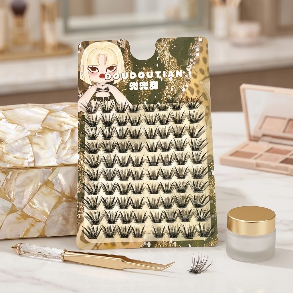 10rows Wet Tip Fake Lashes Nat - Eyelash Extension Wet Look recension och pris