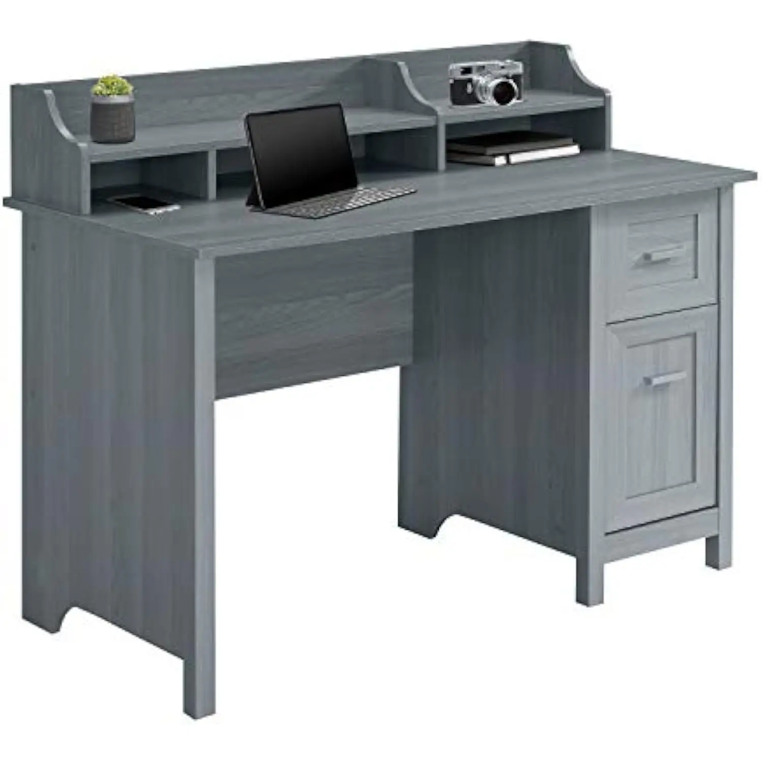 

Classic Office Storage Writing Desk, Grey