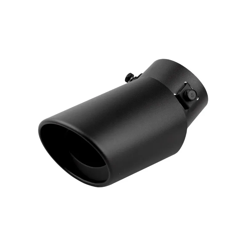 Universal New for Car Tip Round Tail Rear Chrome Round Exhaust Pipe Tail Muffler Tip Pipe Car Exhaust Muffler Stainless Steel