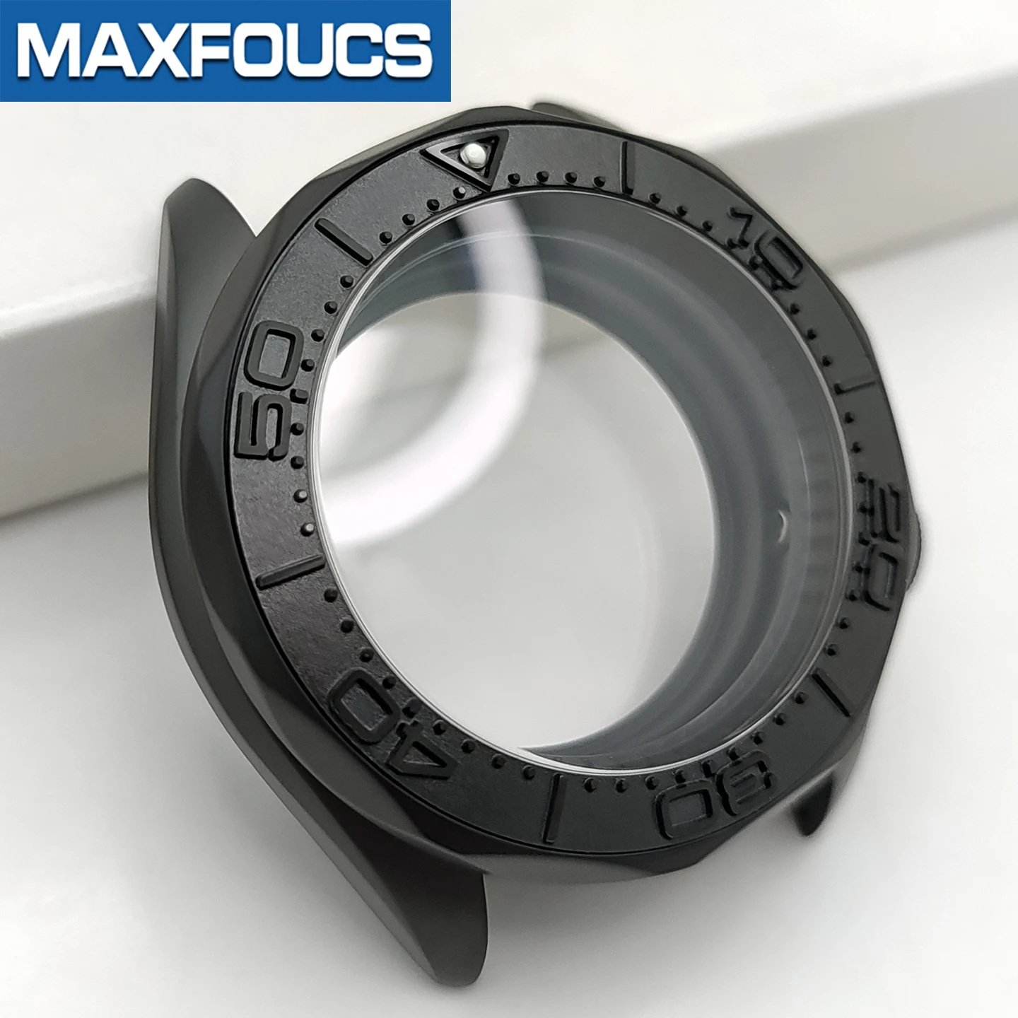Sea/Master SKX 3.8 Uhrengehäuse-Set, schwarz matt, passend für NH35/NH36/NH34 MOD-Uhrengehäuse, Teile, Saphirkrone, individuelles Zubehör – Detail 11