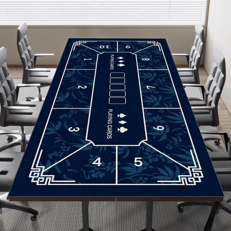 New Chinese Retro Texas Hold'em Poker Mat Waterproof Non-Slip Casino Tablecloth Card Game Pad Home Chess Club Decor