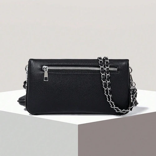 Imagen 2 del producto Bolso de hombro con cadena personalizado clásico y elegante, sencillo y elegante, adecuado para desplazamientos y compras.