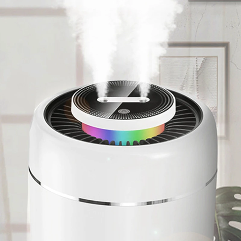 Humidifier Capacity Double Nozzle Diffuser Battery Rechargeable Air Humididicator Portable Home