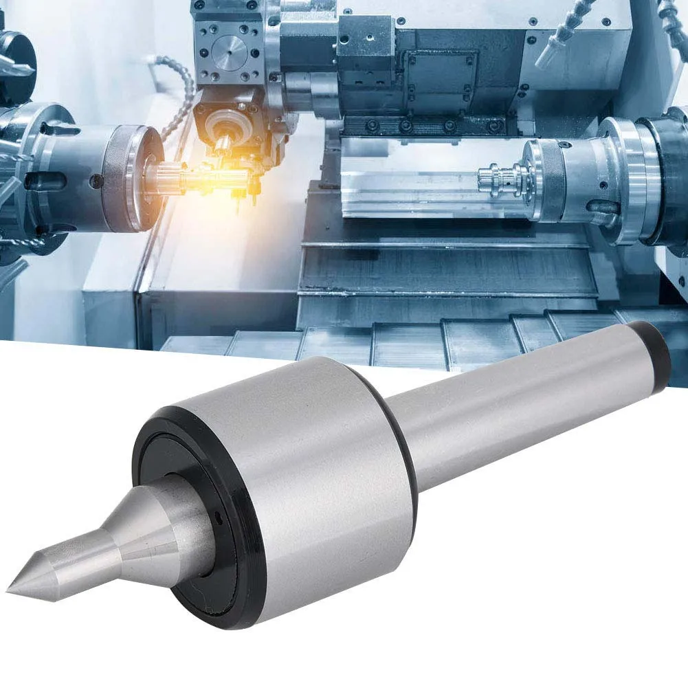 Triple Bearing Live Center for Lathe with For Morse Taper Built for High and Smooth Operation in CNC Machining Tasks