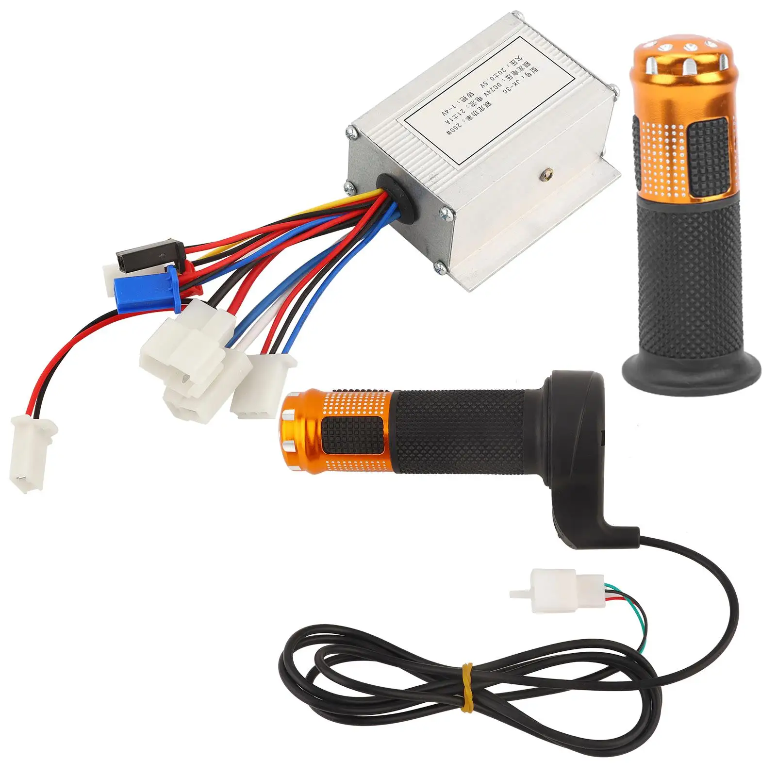 

Electric Bike Motor Controller 24/36/48V 250/500W with Twist Throttle Grip - E-Scooter Speed Control Handlebar