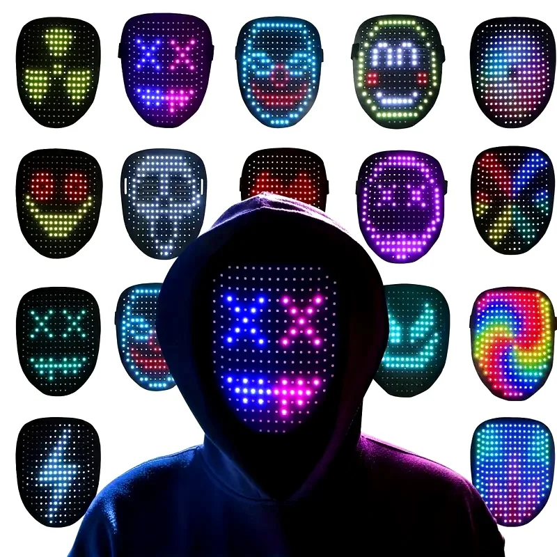 Gesture Sensing LED Halloween Mask for All Ages