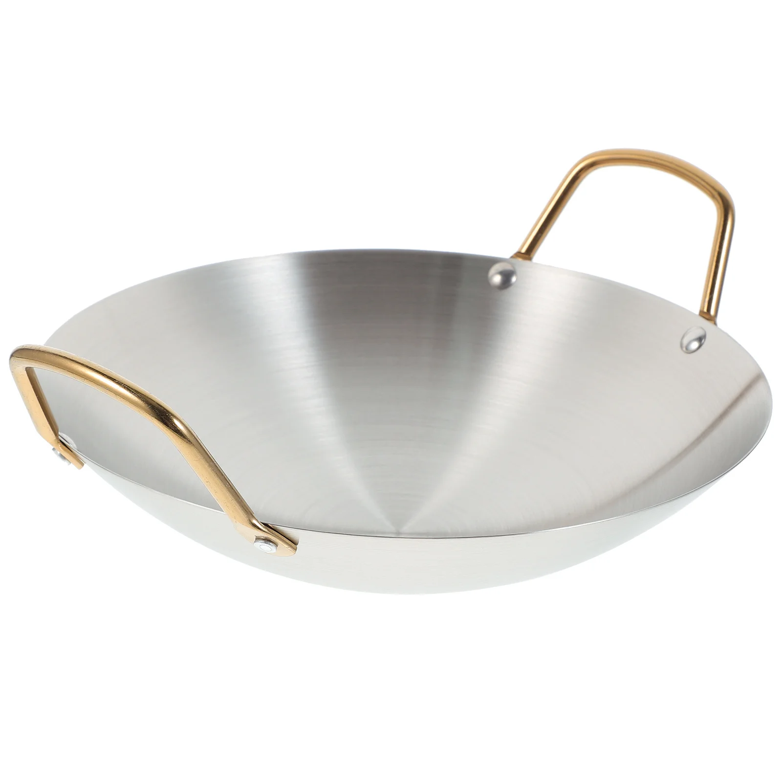 Household Stainless Steel Double Handle Nonstick Hot Pot Cooking Pan Round Kitchen Pot Cooking Utensil